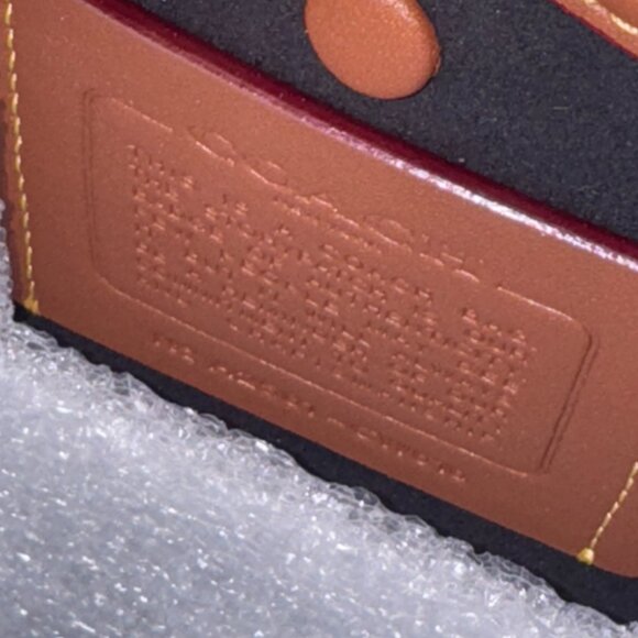 NWT Coach Soft Empire Carryall Bag 40-Brass/Black - Picture 10 of 12